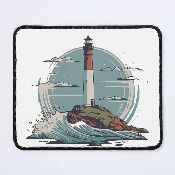 Item preview, "Coastal Reflections – A Lighthouse at Dawn" designed and sold by Pearlsiwa.