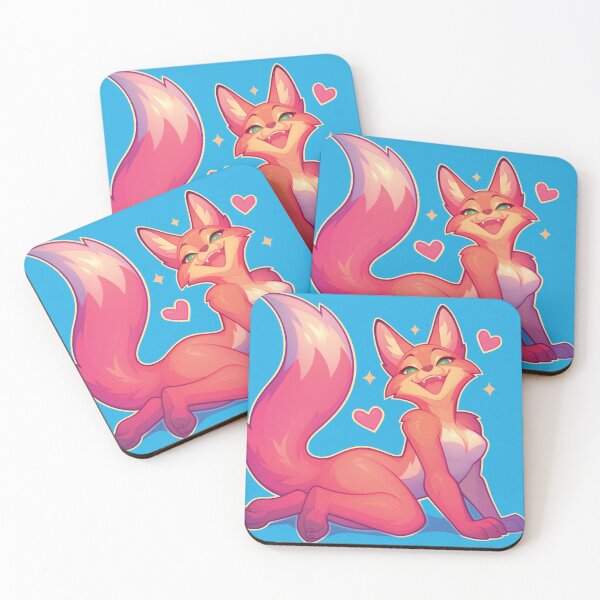 Item preview, Cheerful Fox with Fluffy Tail and Heart designed and sold by Myndari.