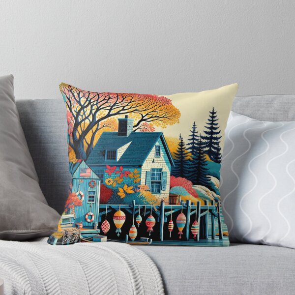 Item preview, Fishing Shack on the shore, Rockport Massachusetts by heidiannemorris designed and sold by FOLK ART FUSION by heidiannemorris.