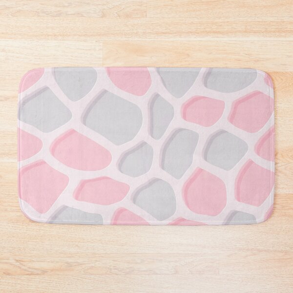 Item preview, A giraffe skin pattern design with pastel pink and soft gray. designed and sold by HEMRO.