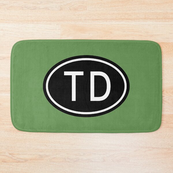 Item preview, Monograma TD Initials en letras blancas ovaladas designed and sold by Jeallan Designs.