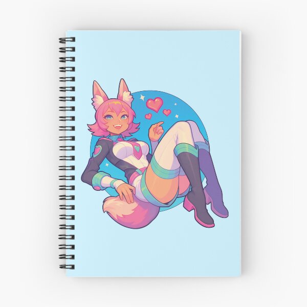 Item preview, Futuristic Pink-Haired Fox Girl Anime designed and sold by Myndari.
