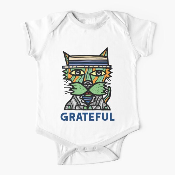 "Grateful" Short Sleeve Baby One-Piece