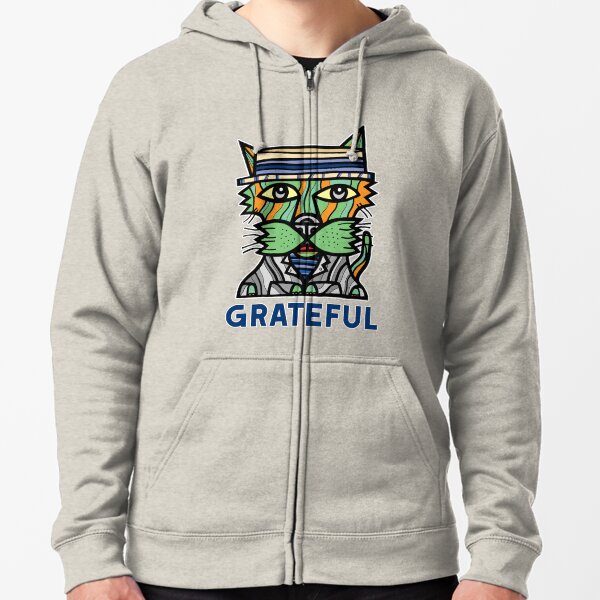 "Grateful" Zipped Hoodie