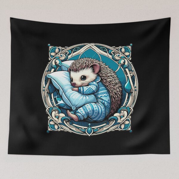 Item preview, Hedgehog cuddle cuddly pillow gift designed and sold by Pineapple-Tree.