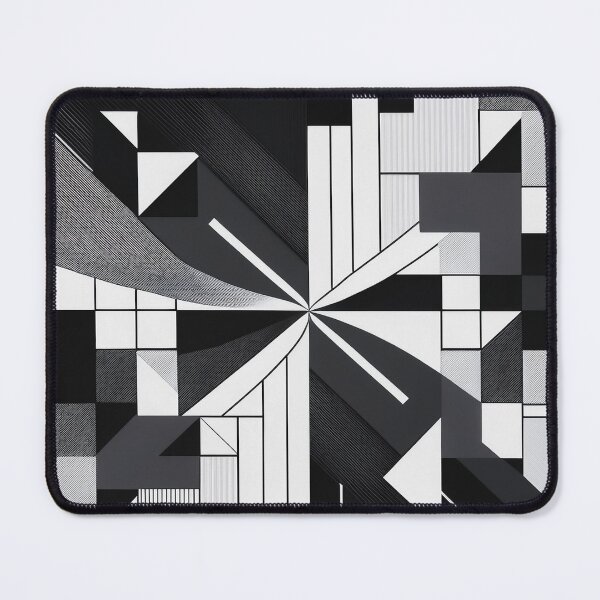 Item preview, An abstract pattern design where black and white squares dissolve into each other. designed and sold by HEMRO.