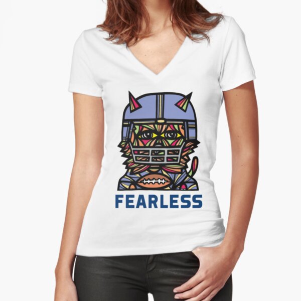 "Fearless" Fitted V-Neck T-Shirt