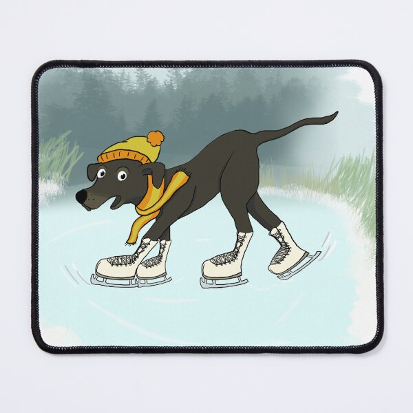Item preview, Cute dog ice skating - Winter Special - designed and sold by Krakill.