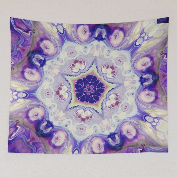 Item preview, Fluid Nature - Purple White Mandala Pattern designed and sold by vmajzlik.