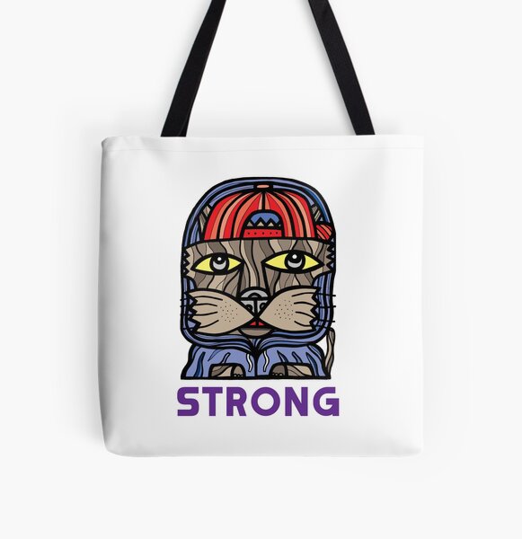 "Strong" All Over Print Tote Bag