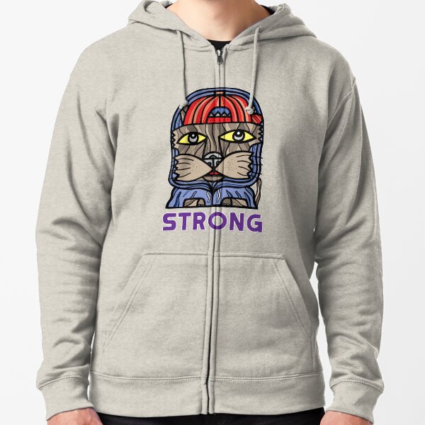 "Strong" Zipped Hoodie