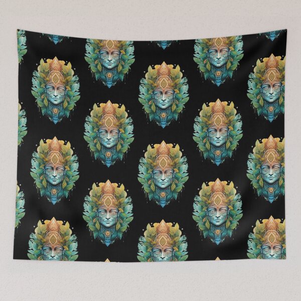 Item preview, Blue | Gods & Masks Collection | Dark Background designed and sold by monkeybusiness.pt.