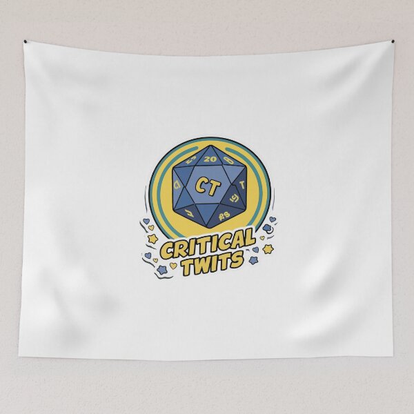 Item preview, Blue D20 Dice with CT Logo and Fun Elements designed and sold by NiftyWrx.