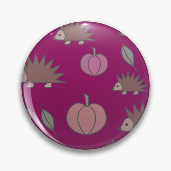 Item preview, Hedgehogs and pumpkins, autumn composition/ dark colors, brown, burgundy, rusty. designed and sold by My-fake-places.