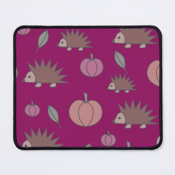 Item preview, Hedgehogs and pumpkins, autumn composition/ dark colors, brown, burgundy, rusty. designed and sold by My-fake-places.