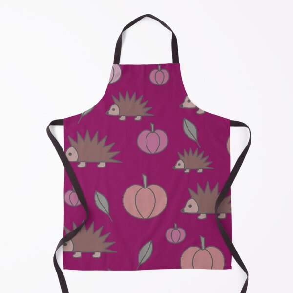 Item preview, Hedgehogs and pumpkins, autumn composition/ dark colors, brown, burgundy, rusty. designed and sold by My-fake-places.