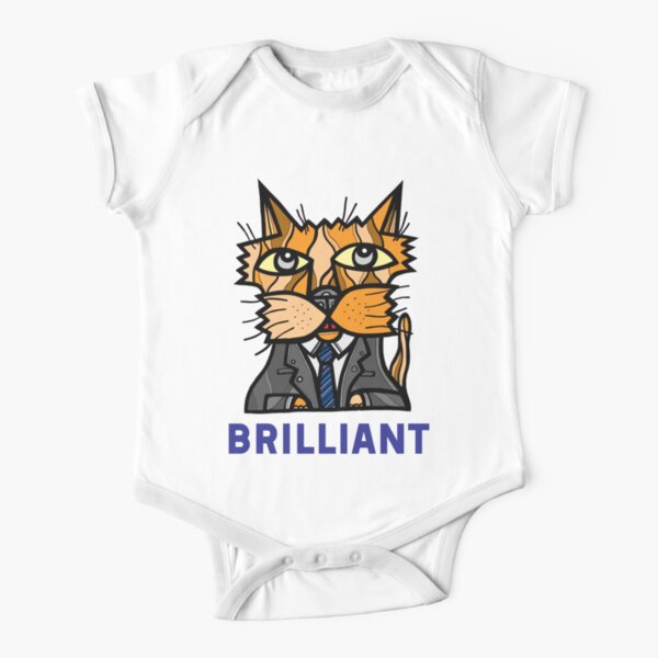 "Brilliant" Short Sleeve Baby One-Piece