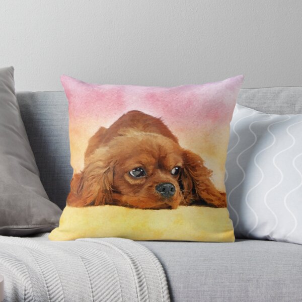 Cavalier King Charles Spaniel Throw Pillow