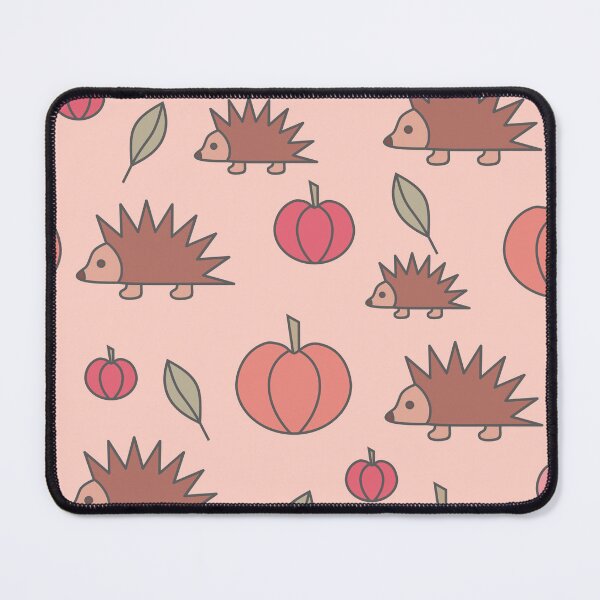 Item preview, Hedgehogs and pumpkins, autumn composition/ vivid colors,red, brown, burgundy, rusty. designed and sold by My-fake-places.