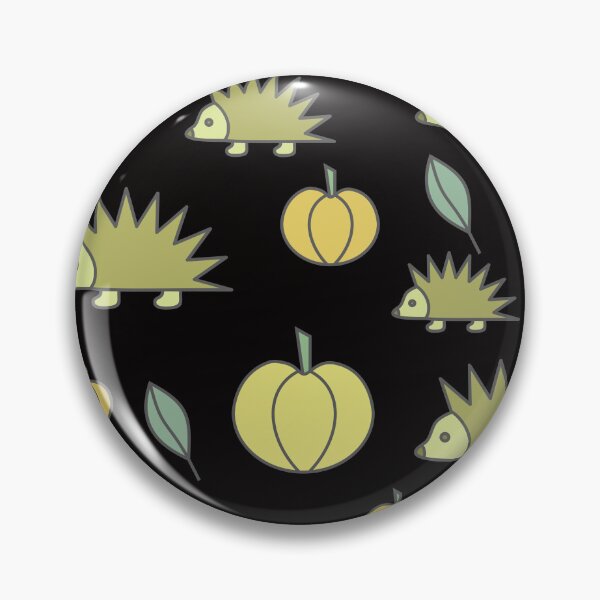 Item preview, Hedgehogs and pumpkins, autumn composition/ vivid colors,green, rotten green, pea green,yellow designed and sold by My-fake-places.