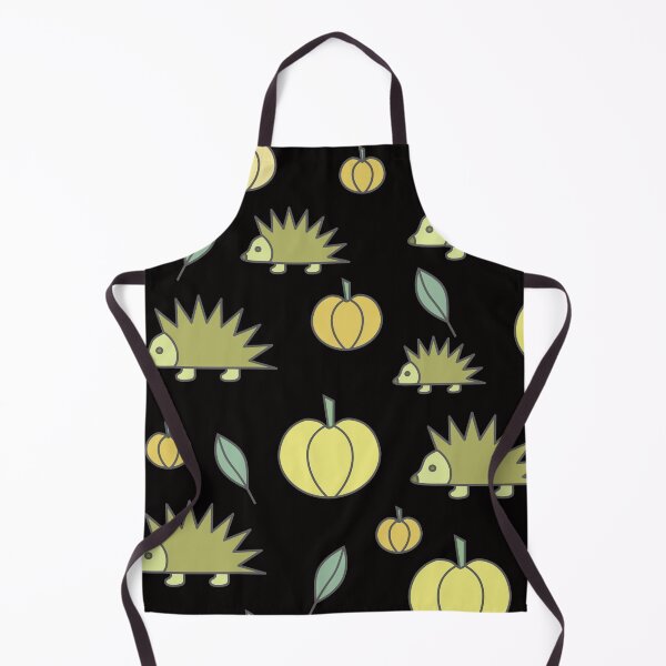 Item preview, Hedgehogs and pumpkins, autumn composition/ vivid colors,green, rotten green, pea green,yellow designed and sold by My-fake-places.