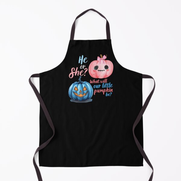 Item preview, He or She What Will Our Little Pumpkin Be Pink and Blue Halloween Pumpkins designed and sold by InfinVibeDesign.