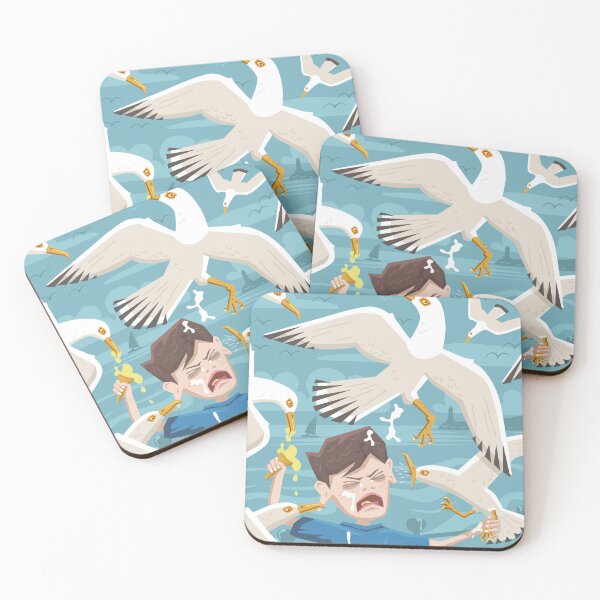 Item preview, Mugged by Gulls Illustration designed and sold by Hadrianwild.