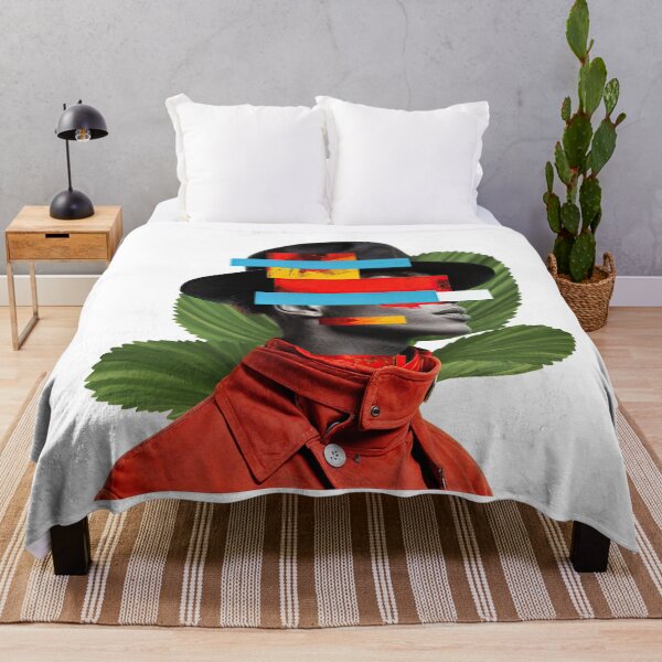 Item preview, Diseño de camiseta con collage de arte mural: Hombre con sombrero designed and sold by ForeverPrintsOK.