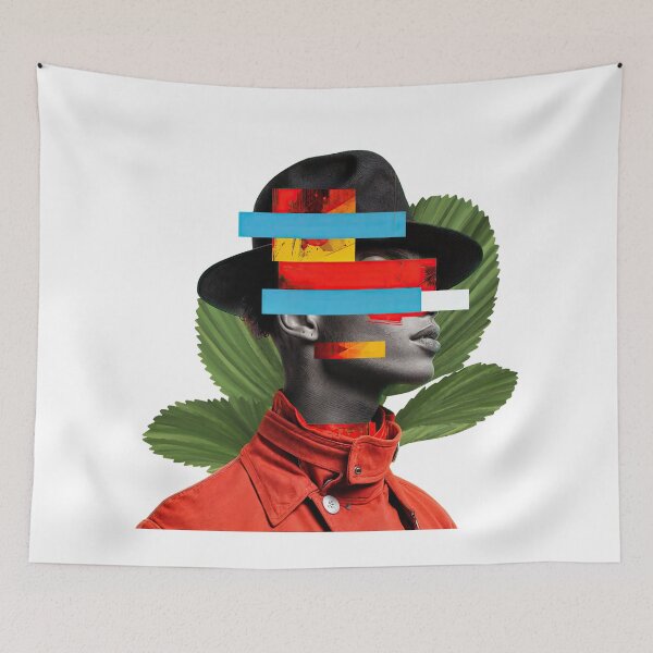 Item preview, Collage Wall Art T-shirt Design: Man with Hat designed and sold by ForeverPrintsOK.