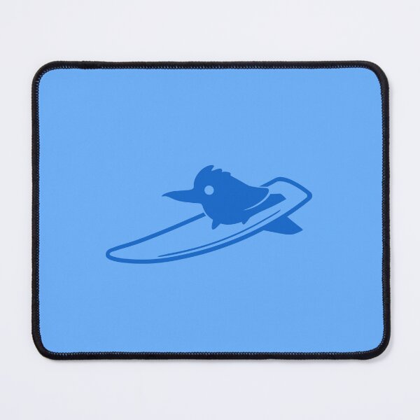 Item preview, Kookaburra is surfing. Minimal art for summer sports lovers in blie ink designed and sold by martodesign.