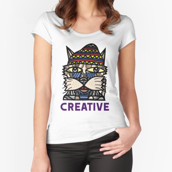 "Creative" Fitted Scoop T-Shirt