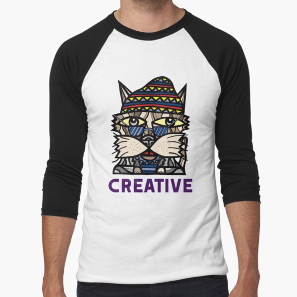 "Creative" Baseball ¾ Sleeve T-Shirt