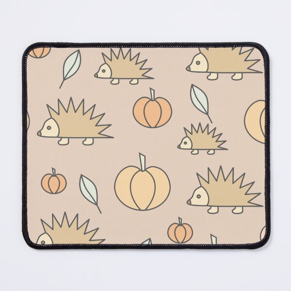 Item preview, Hedgehogs and pumpkins, autumn composition/ pastel colors,salmon, beige, skin color. designed and sold by My-fake-places.