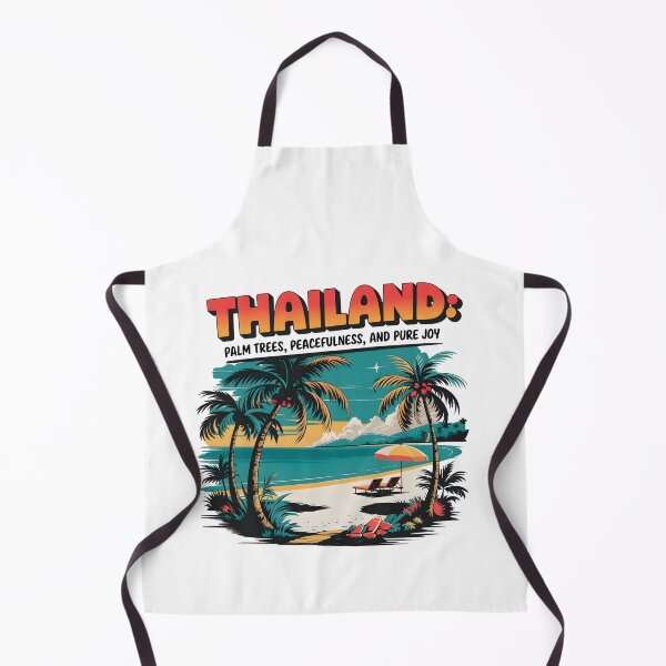 Item preview, Thailand: Palm Trees, Peacefulness, and Pure Joy – Funny Travel Quote Design designed and sold by Emotionville.