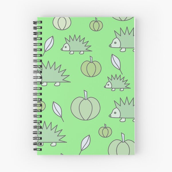 Item preview, Hedgehogs and pumpkins, autumn composition/ pastel colors,light green, blue turquoise,Azure. designed and sold by My-fake-places.