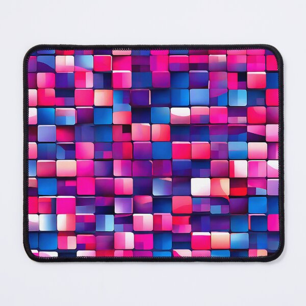 Item preview, A luminous pattern of cubes in shifting iridescent colors designed and sold by Tchoice.