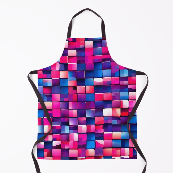 Item preview, A luminous pattern of cubes in shifting iridescent colors designed and sold by Tchoice.