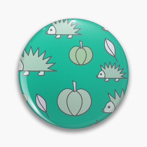 Item preview, Hedgehogs and pumpkins, autumn composition/ pastel colors,light green turquoise,Azure.Sky blue. designed and sold by My-fake-places.