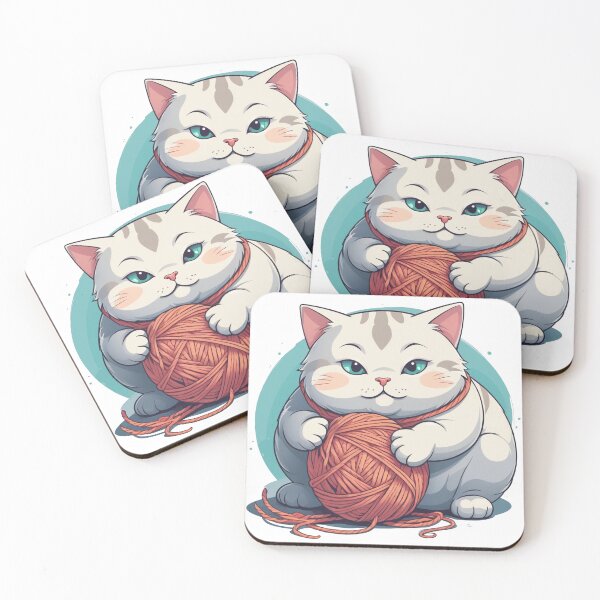 Item preview, Cute Chubby Cat - Adorable and Cheerful Pet Illustration designed and sold by Icenutikul1122.