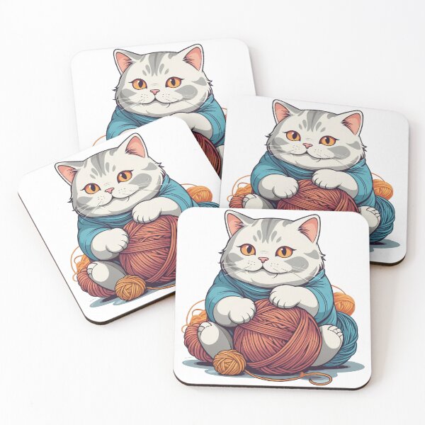 Item preview, Cute Chubby Cat - Adorable and Cheerful Pet Illustration designed and sold by Icenutikul1122.