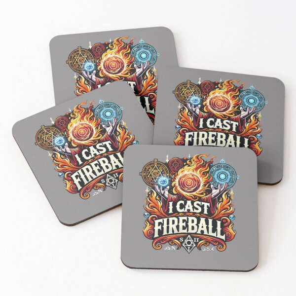 Item preview, I Cast Fireball - Epic Wizard Sorcerer T-Shirt for TTRPG Fans designed and sold by EcoArtTees.