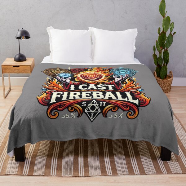 Item preview, I Cast Fireball - Epic Wizard Sorcerer T-Shirt for TTRPG Fans designed and sold by EcoArtTees.