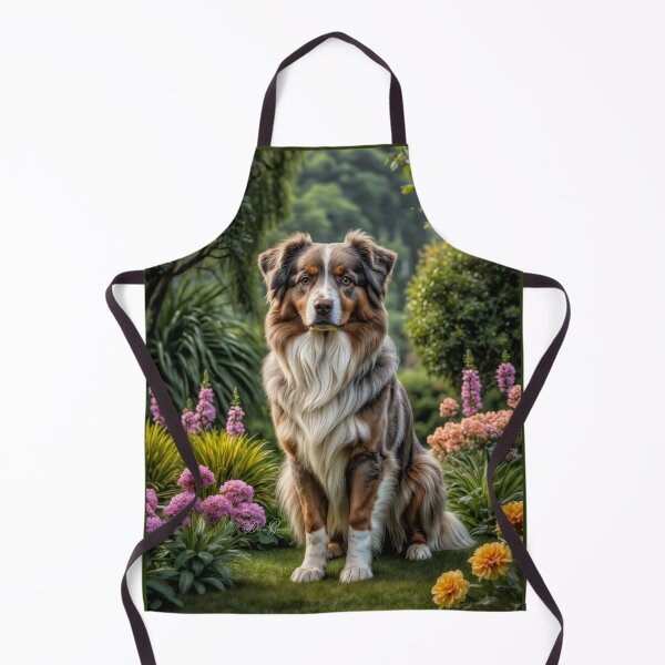 Item preview, Kylie Australian Shepherd Dog Portrait Painting designed and sold by Heart and Soul Studio.