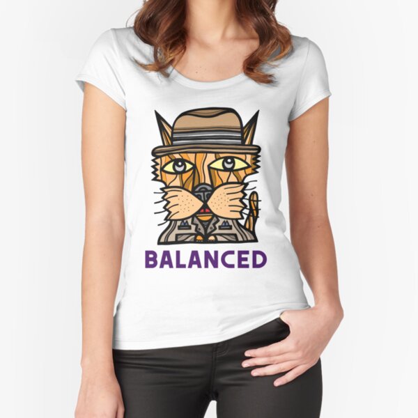 "Balanced" Fitted Scoop T-Shirt