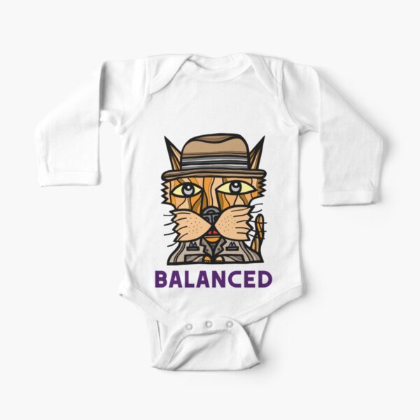 "Balanced" Long Sleeve Baby One-Piece