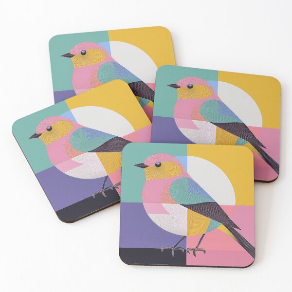 Item preview, Geometric Robin Bird Illustration designed and sold by Adam Regester.