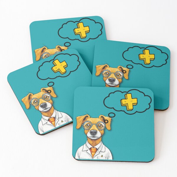Item preview, Cute Dog Thinking Positive Vibes designed and sold by ZapStickers.