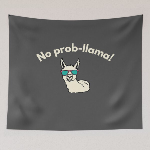 Item preview, No prob-llama! designed and sold by TeeHeeHeeStore.