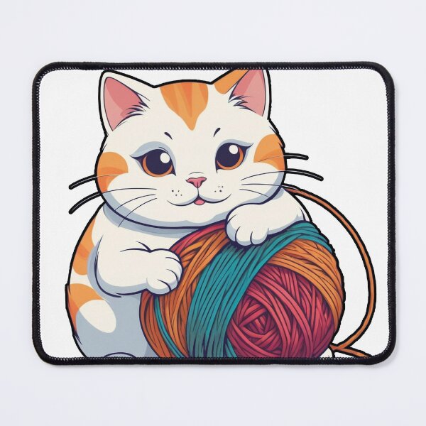 Item preview, Cute Chubby Cat - Adorable and Cheerful Pet Illustration designed and sold by Icenutikul1122.