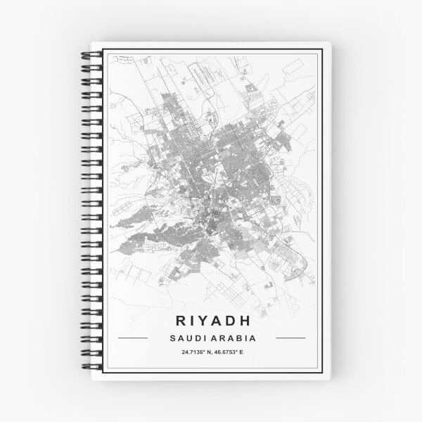 Artikelvorschau, Karte von Riad entworfen und verkauft von SHAMPAIN-ART-CO.